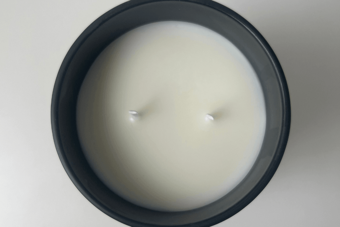 Benefits of double-wick luxury soy candles. Even, cleaner burns and stronger fragrance throw. Eco-friendly and hand-poured.