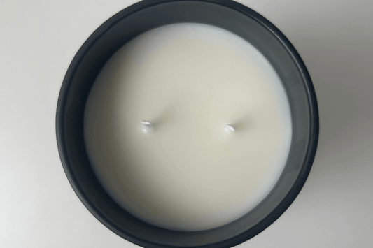 Benefits of double-wick luxury soy candles. Even, cleaner burns and stronger fragrance throw. Eco-friendly and hand-poured.
